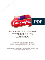 Calidad total en Campofrío: principios, políticas y enfoque de gestión
