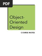 Object-Oriented-Design Course-Notes PDF