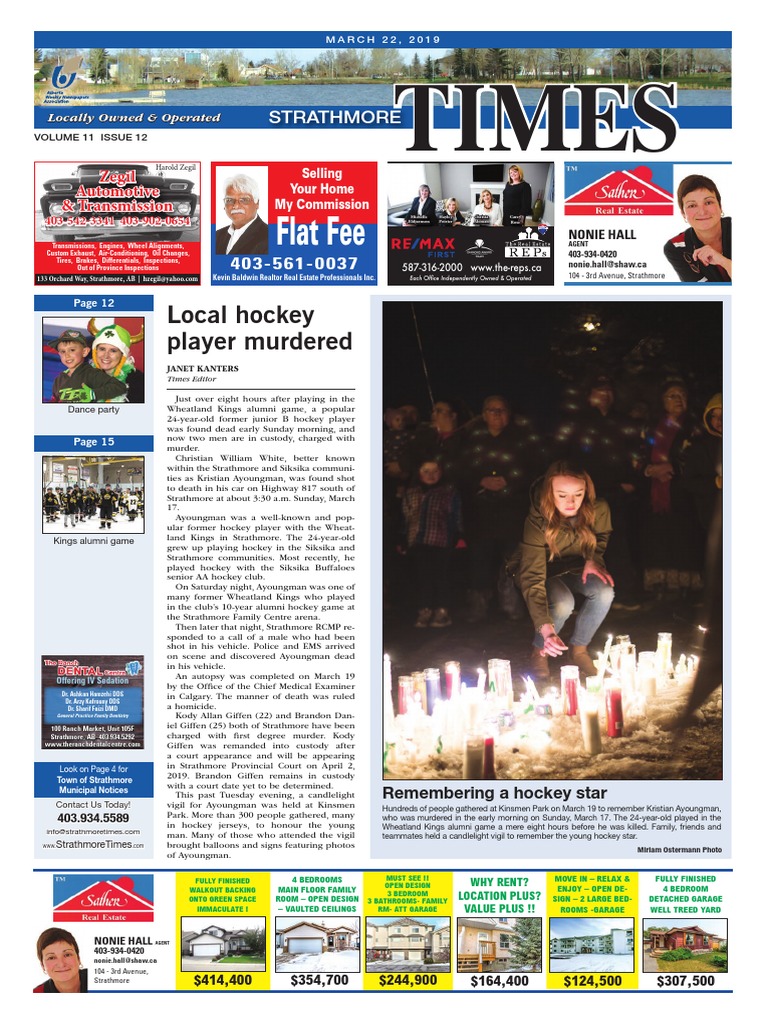 March 22, 2019 Strathmore Times | PDF | Dental Degree | Nature