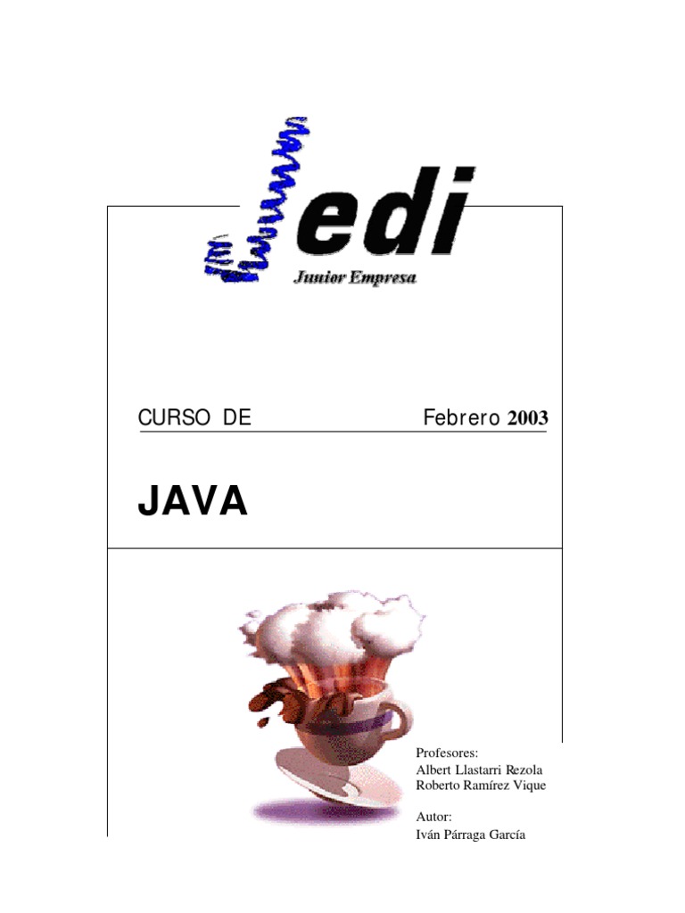 Muy Buen Curso de Java | PDF | Java (lenguaje de programación ...