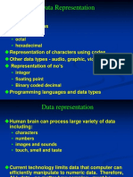 Data Representation: Outline