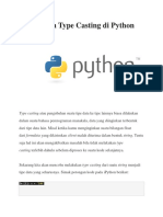 Melakukan Type Casting Di Python