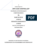 "Finncorp-Cash Controller": by Harit Rathor 15CSE132 Siddarth Chakraborty 15CSE026