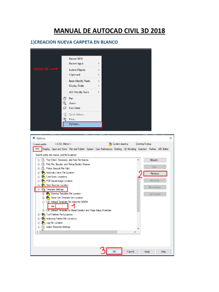Manual de AutoCAD Civil 3D 2018 | PDF
