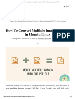 How to Convert Multiple Images to PDF in Ubuntu Linux - It's FOSS
