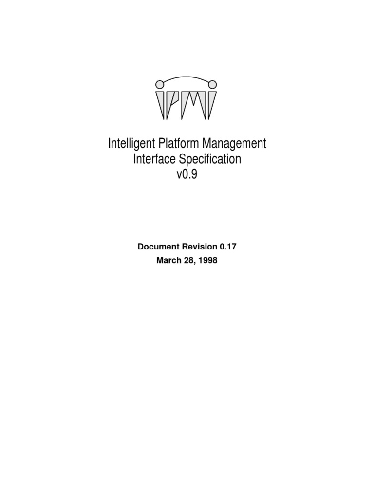 Intelligent Platform Management Interface Specification v0.9 | PDF ...