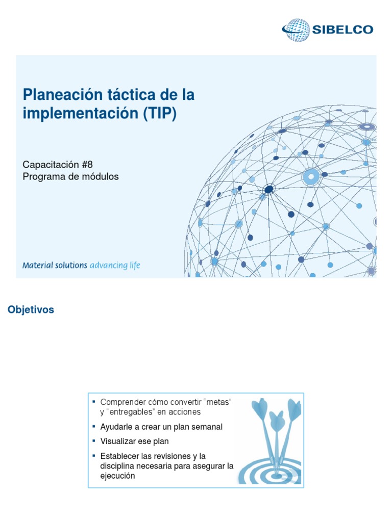 Tactical Implementation Planning (TIP) SPA V1 PDF Té Responsabilidad
