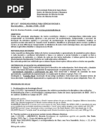 Programa - Sociologia Rural -2019