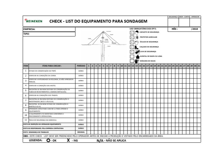 An - 03 Check List Tripé | PDF