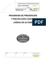 Programa de Prevención y Protección Contra Caída de Alturas