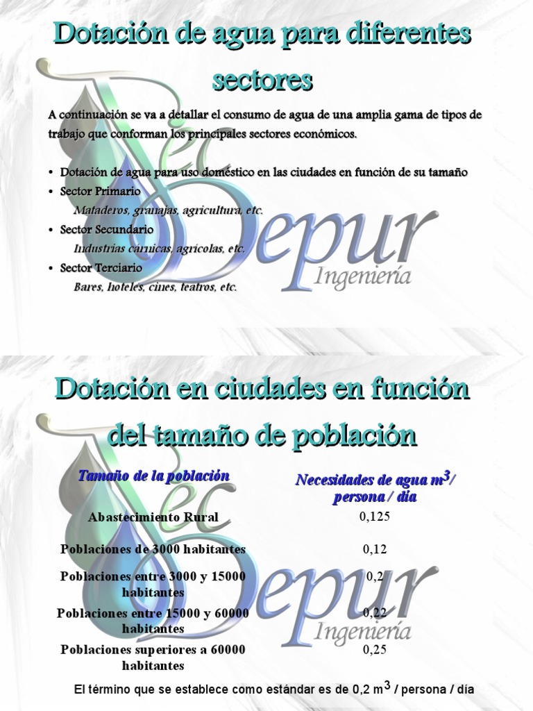 Consumo de Agua Potable en Distintos Sectores PDF | PDF | Leche | Legumbre