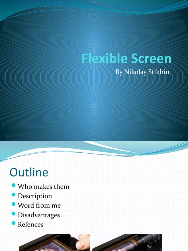 Advances in Flexible Screen Technology | PDF