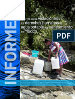 Informe Sobre Violaciones A Los Derechos Humanos Al Agua Potable y Al Saneamiento en México