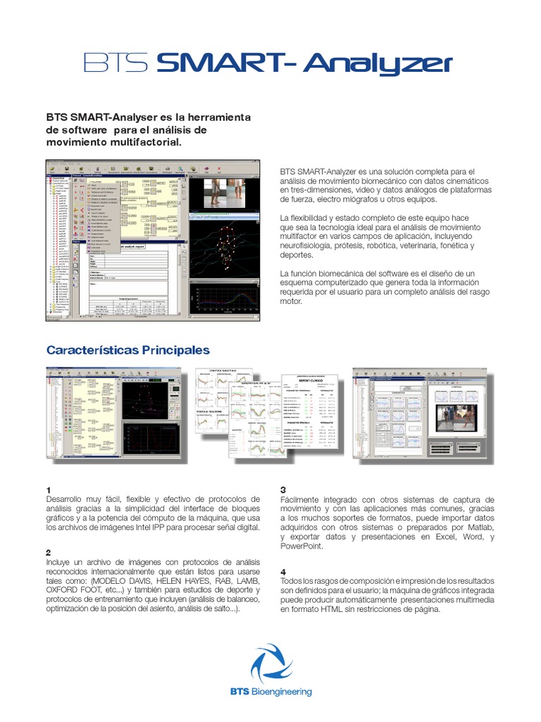 Software BTS SMART-Analyzer Biomecánico | PDF | Biomecánica | HTML