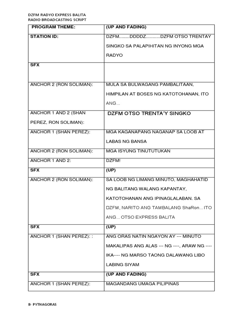 Script and Flow | PDF