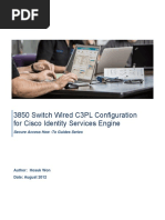 3850 Switch Wired C3PL Configuration for Cisco Identity Services Engine