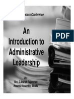 Introduction to Administrative Leadership