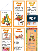 Triptico de La Vitamina A