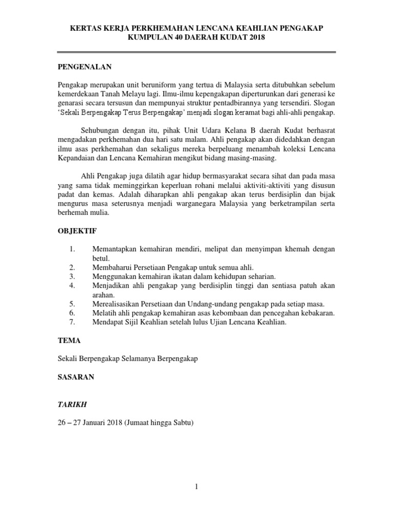 Kertas Kerja Ujian Lencana Keahlian Pengakap 2018 Pdf