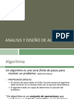 Análisis y Diseño de Algoritmos