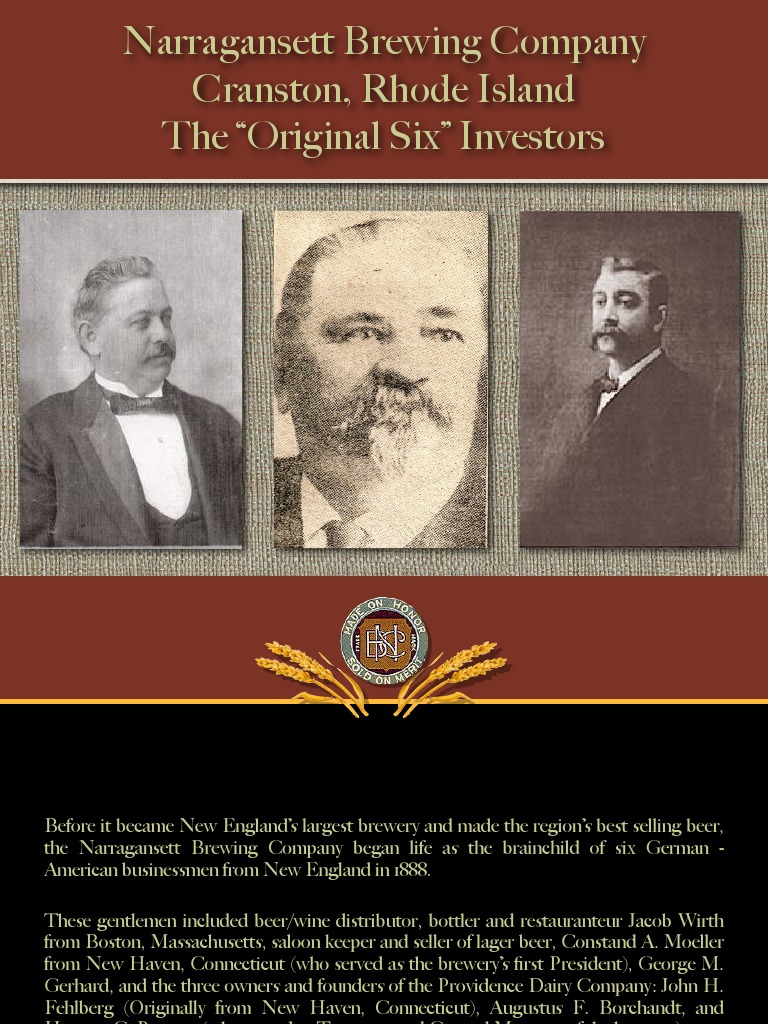 Narragansett The Original Six PDF Brewing Fermented Drinks
