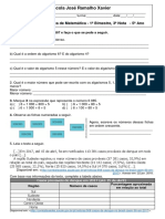 Prova de Matemática 5 Ano