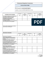 CPDD-ACC-04 Rev 00 Evaluation Form