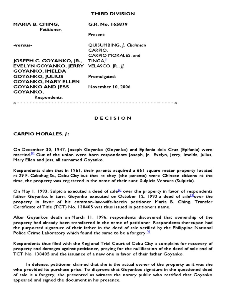 Third Division | PDF | Trust Law | Marriage
