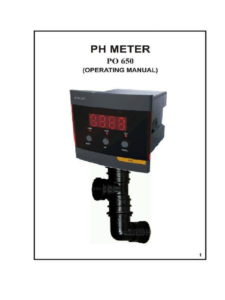 Aster Digital PH Meter PDF