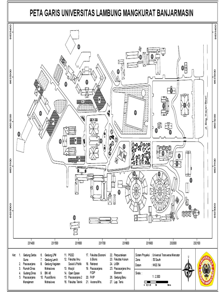 Denah Universitas Lambung Mangkurat | PDF