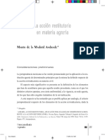Accion de Restitucion Agraria PDF