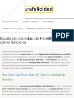Escala Hamilton de Ansiedad - Realiza El TEST - Interpretación de Resultados - PDF