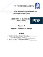 PRÁCTICA 9 Nitracion y Dinitracion PDF