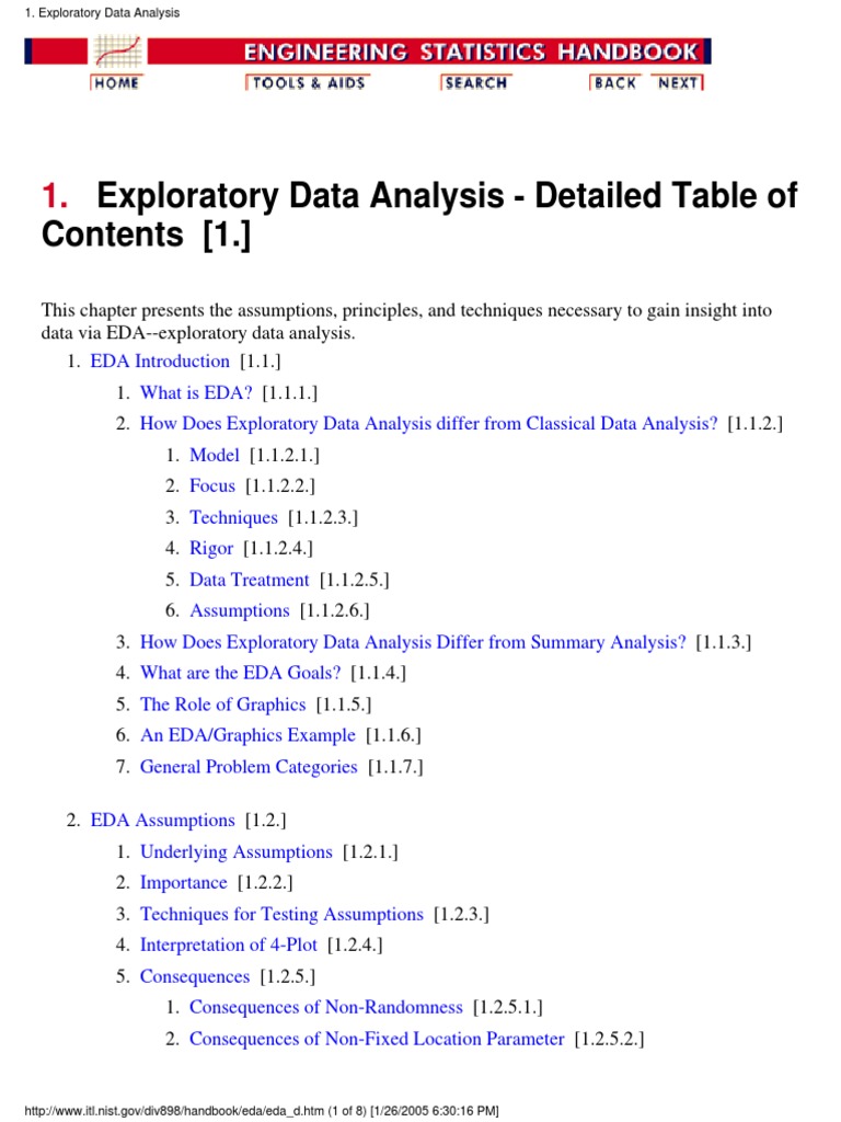 Exploratory Data Analysis PDF | PDF | Data Analysis | Analysis Of Variance