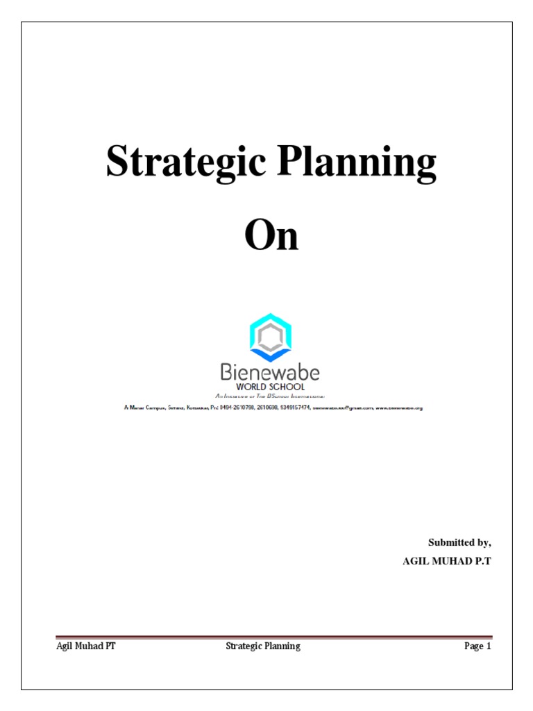 strategic planning assignment pdf