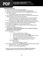 Qualifying Submission and Selection Criteria: National Ict Security Discourse (Nictsed) Cybersafe Challenge Trophy 2019