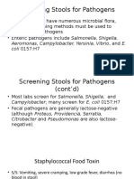 Screen Stools for Enteric Pathogens