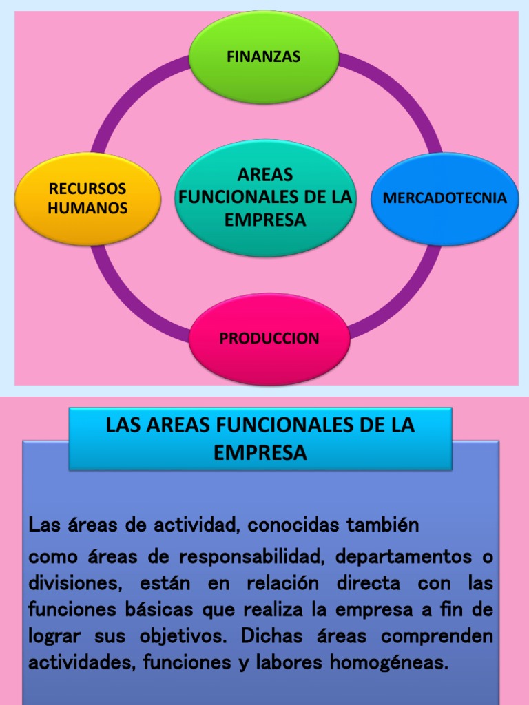 Areas Funcionales de La Empresa Marketing Negocios
