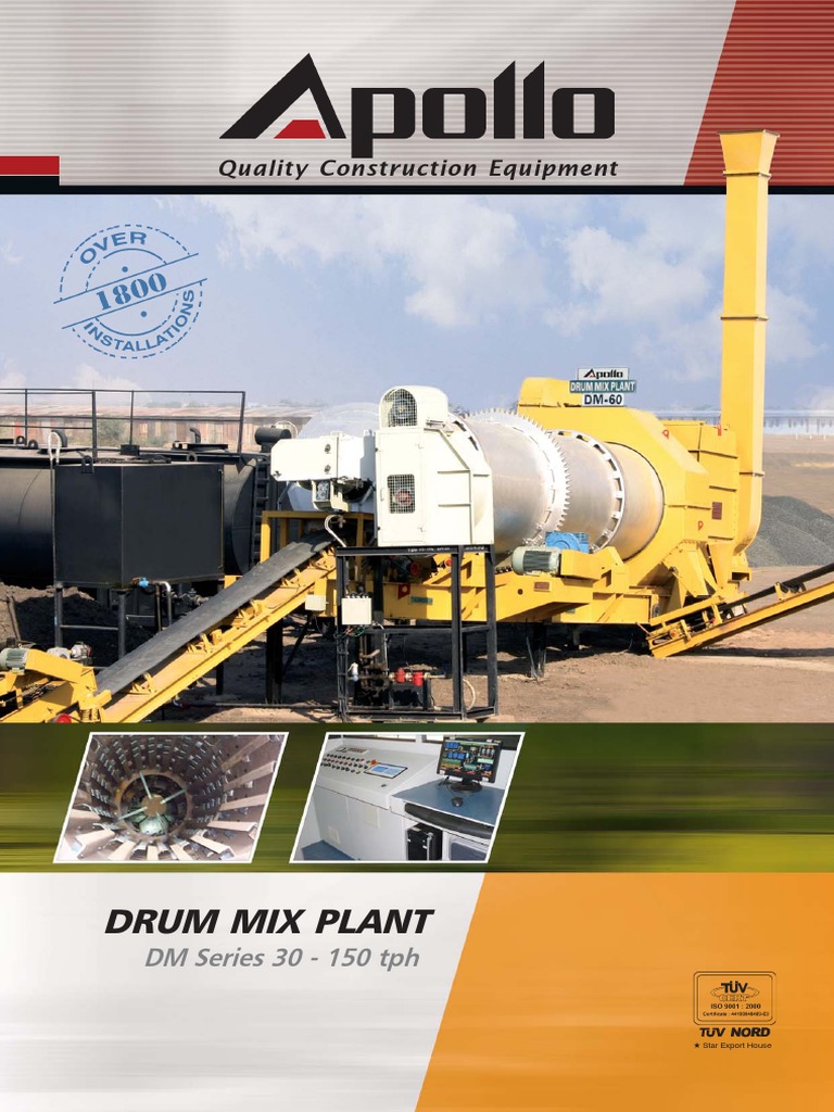 Apollo Drum Mix Plant: Product Overview and Specifications for Quality ...
