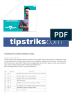 Tips Trik Komputer Microsoft Excel Shortcut Keys