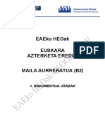 Euskara B2 Ariketak