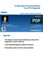 Take Control of Big Data in your Oracle Applications -------- OAUG 2012 ---- IMR 