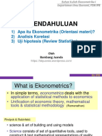 Pendahuluan Ekonometrik Bambang Juanda