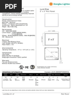 2' X 2' Flat Panel: Lumidas