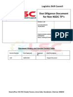 Application and Due Dilegence Document For Training Partner