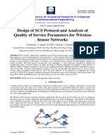 Design of SCS Protocol and Analysis of Quality of Service in Wireless Sensor Networks