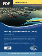 OCIMF MEG4: Updated Mooring Guidelines | PDF | Ships