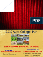 Agriculture Scenario in India Before and After Independence