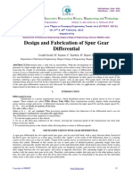 Design and Fabrication of Spur Gear Differential: I J I R S E T