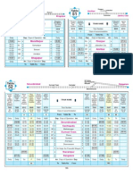 Table 50-52 train timetable